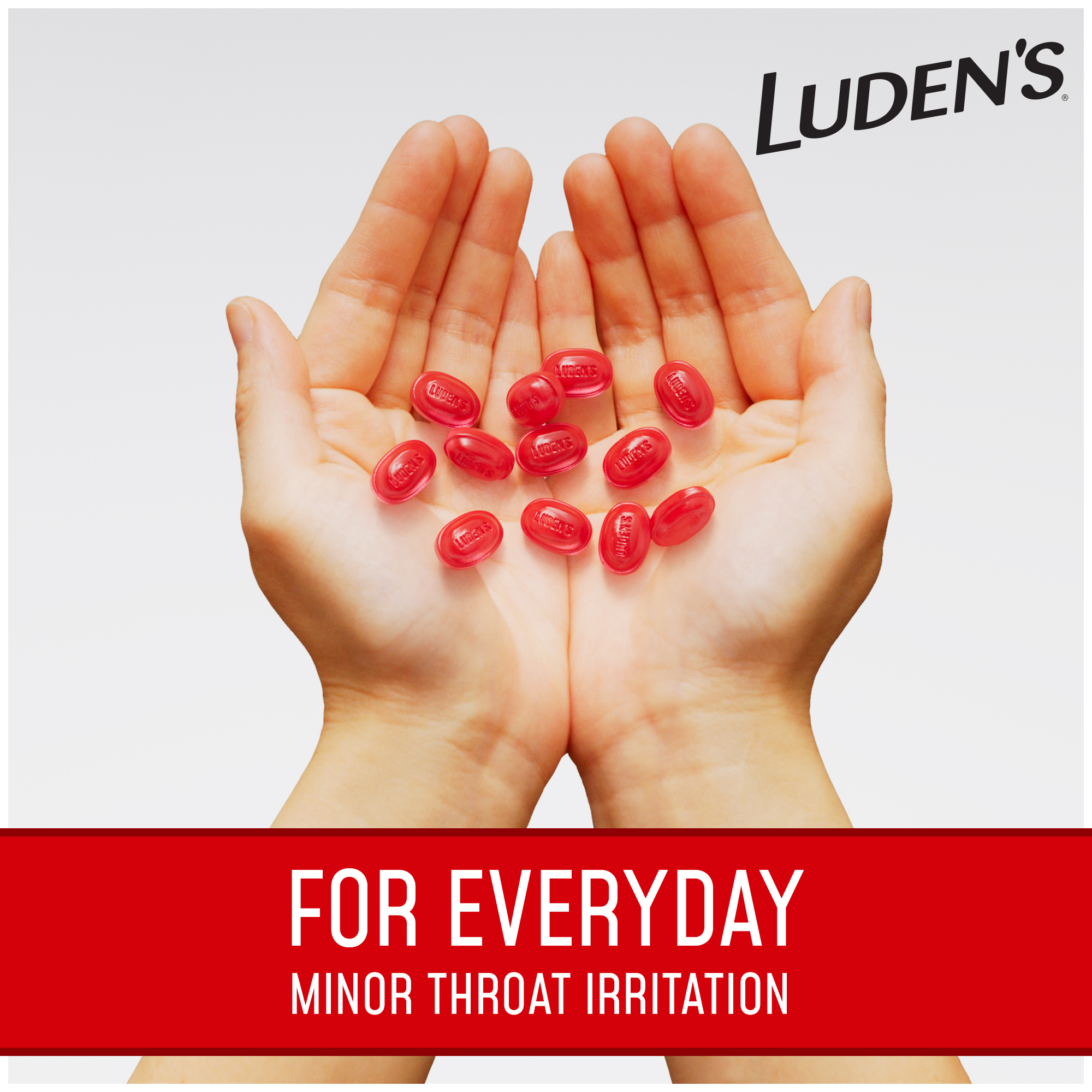 Luden's Sore Throat Drops, For Minor Sore Throat Relief, Wild Cherry, 90 Count - image 3 of 14