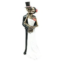 Love Never Dies Eternal Skeleton Wedding Dance Couple Figurine Sculpture Dias De Los Muertos Day Of The Dead Decor