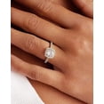 thumbnail image 6 of PAVOI 14K Gold Plated Square Halo Engagement Rings | Premium Cubic Zirconia Promise Eternity Ring for Women | Wedding Bands (Yellow Gold, 6), 6 of 6
