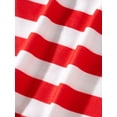 thumbnail image 6 of Christmas Family Pajamas Matching Set Santa Claus Letter Print Long Sleeve Tops and Striped Pants Sleepwear, 6 of 7