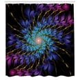 thumbnail image 3 of Ambesonne Trippy Shower Curtain, Vortex of Vivid Petals, 69"Wx84"L, Multicolor, 3 of 3