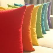 45cm x 45cm Solid Suede Nap Cushion Cover Bed Sofa Throw Pillow Case Home Decor (Pillow is not included)
