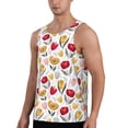thumbnail image 2 of Picia Tulips Flowers Printed Men’s Performance Tank, Men's Workout Tank Top Moisture-Wicking Tank Top Muscle tee, Breathable Workout Shirt-3X-Large, 2 of 7