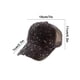 thumbnail image 3 of Gorra de béisbol con lentejuelas brillantes, ajustable, de malla, transpirable, para el sol, de viaje y con visera para fiestas, para mujer., 3 of 5