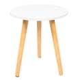 thumbnail image 4 of ULTNICE 1pc Creative Round Side Table Nordic Style Mini Table For Living Bedroom Balcony Compact Design Easy To Clean, 4 of 8
