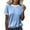 01# Blue, variant on YOTMKGDO Short Sleeve Crew Neck Shirt | Women's Spring Color Blocked Loose Casual T Shirt, summer tops for women (01# Blue, L)