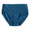 thumbnail image 5 of Women’s High Waist Cotton Underwear, Breathable Tummy Control Full Coverage Briefs, 6 Pack Soft Stretch Butt Lifting Panties Blue S, 5 of 5