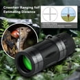 thumbnail image 3 of Mistaha Compact 8x20 Monocular Telescope with BAK4 Prism, Multi-Coated Optics, Crosshair Ranging, Lightweight Design for Bird Watching, Hiking - Black, 3 of 6