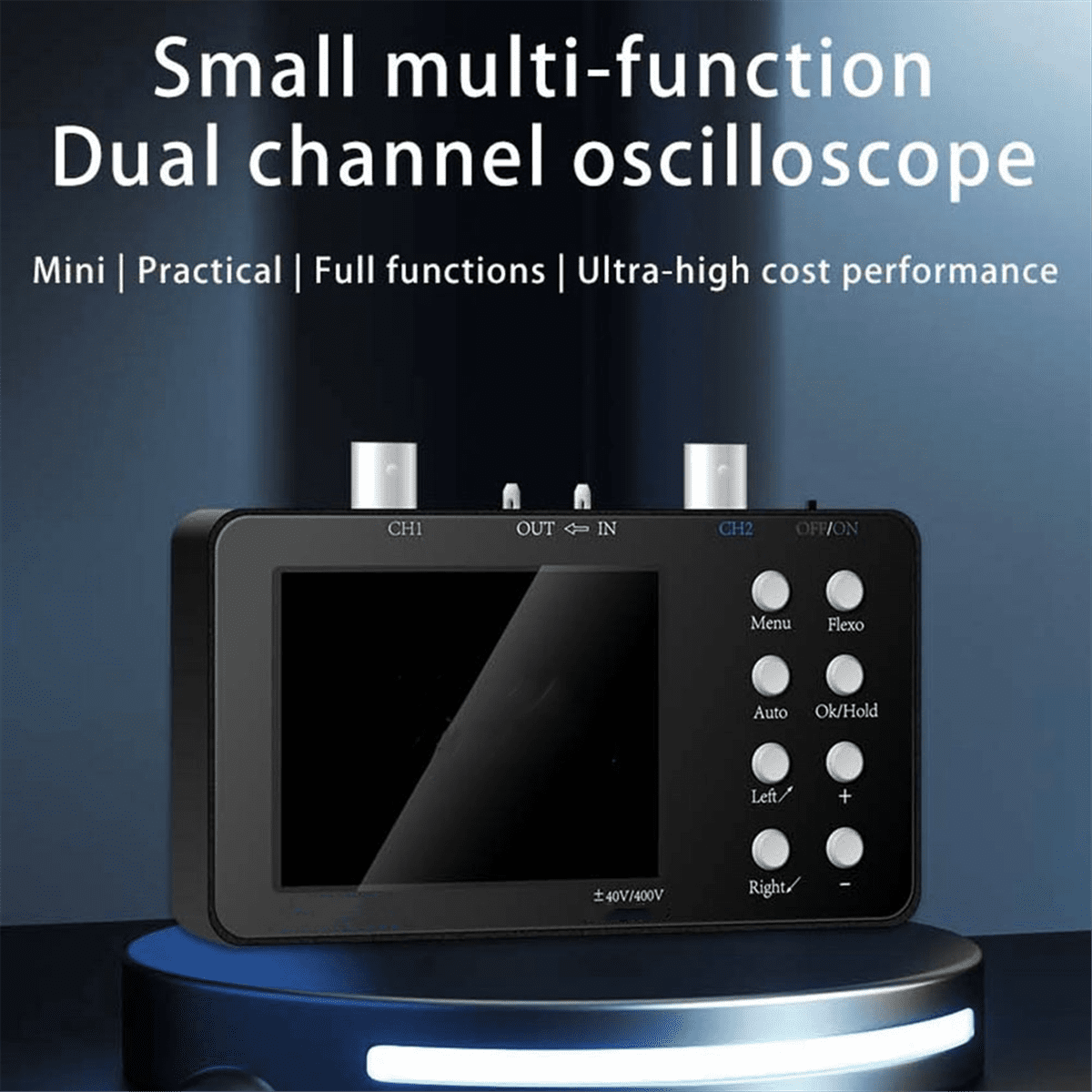 Digital Oscilloscope Dual-Channel 50M Sampling Rate 10M Analogue Bandwidth 6A Current Waveform Measurement B