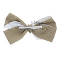 thumbnail image 4 of Motique Accessories 7 inch Canvas Hair Bow for Adult Female and Girls-Taupe, 4 of 4