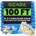 thumbnail image 1 of Cable de extensión GearIt Outdoor 10 AWG, 3 puntas, 30 m, azul, 1 of 9