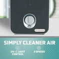 thumbnail image 3 of AC4100CA 3-in-1 Desktop Purifier with True HEPA Filter, -C Light, and Activated Charcoal for Home Office, 3 of 8