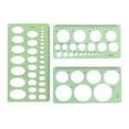 thumbnail image 1 of 1 Set Circle Stencil Plastic High-quality Convenient Use Eye-catching Templates for Drafting Exquisite Appearance Long Lifespan Type 1, 1 of 7