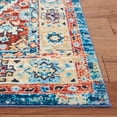 thumbnail image 5 of SAFAVIEH Riviera Jacob Oriental Polyester Machine Washable Area Rug, Blue/Gold, 4'5" x 6', 5 of 13