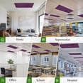 thumbnail image 6 of Purple Burlap Texture Magnetic Fluorescent Light Covers for Ceiling Lights 2 x 4 Feet, Farmhouse Vintage Purple Office Classroom Kitchen Drop Ceiling Light Covers Lighting Filters Shade Panel 1 Pack, 6 of 9