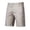 Khaki, variant on Men's Stretch Chino Short Slim Fit Flat Front Shorts Summer Cotton Casual Shorts with Pocket