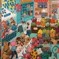 thumbnail image 7 of eeBoo Piece & Love: English Green Market - 1000 Piece Puzzle - Adult Square Jigsaw, 23x23", Includes Image Reference Insert, High-Quality Pieces, 7 of 7