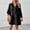 Black, variant on Women Loose Buttoned Cardigan Solid Color Washed Long Sleeve Patchwork Denim Dress Midi Skirt Dresses Casual Midi Length Dresses for Women Summer Dresses for Womens Casual Maxi Dress Maxi Dresses