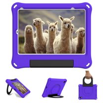 Case for iPad Mini 6th Generation 2021 (8.3 inch), Allytech Slim Kidsproof Foldable Handle Viewing Stand Durable Skid-Proof EVA Protective Case for Apple iPad Mini 6 2021(A2567/A2568/A2569), Purple