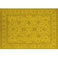 thumbnail image 1 of Ahgly Company Machine Washable Indoor Rectangle Oriental Yellow Industrial Area Rugs, 7' x 9', 1 of 4
