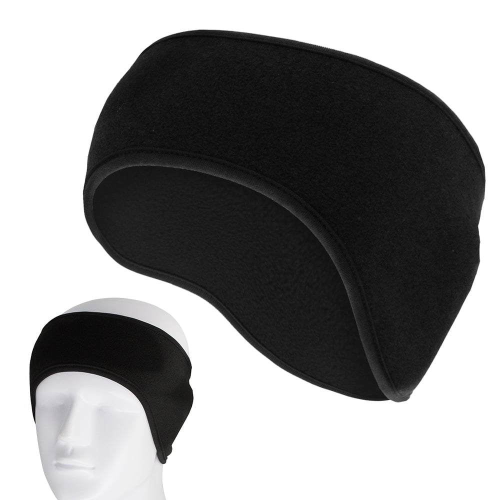 Sports Tech Softshell Headband Breathable Ski Bike Running Unisex Black Earmuff