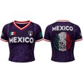 thumbnail image 3 of 2026 New Mexico Soccer Jerseys Women, Mexico National Team Supporter Shirt, Mexican Jersey Soccer Crop Top, V-Neck Short Sleeve Football Tee for Sports Casual Daily Use for Adult, 3 of 9