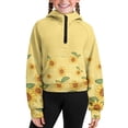 thumbnail image 5 of Chaqlin Sunflower Print Kids Blouse Shirt with Pocket Oversize Plus Size Girls Hoodies for School for Gym Size 5-6, 5 of 7