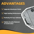 thumbnail image 4 of Aluminum Automatic Transmission Fluid Oil Pan 6HP19 Replacement for BMW E60 E70 E82 E85 E90 E92 E93 F01 OE24152333907, 4 of 7
