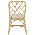 thumbnail image 5 of Safavieh Olala Scandinavian Rattan and Fabric Dining Arm Chairs, Natural/Cream, 5 of 6