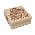 thumbnail image 1 of Cinco De Mayo with Sombrero Maracas Square Rubber Stamp Stamping Scrapbooking Crafting - Large 2.75in, 1 of 7