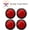 RED, variant on [ALL STAR TRUCK PARTS] 4" Inch White and Red 12 LED Round Stop/Turn/Tail/Reverse/Backup Trailer Light Kit with 3 wire Pigtail Plug & Grommet