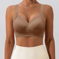 thumbnail image 2 of iHPH7 Jelly Bra Seamless Wirefree Comfortable Push Up Everyday Bra Soft Smoothing Invisible Bralette Khaki 3XL, 2 of 9