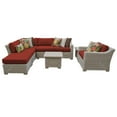 thumbnail image 1 of Ensemble de Meubles de Patio en Osier d'Extérieur 8 Pcs en Terracotta, 1 of 2