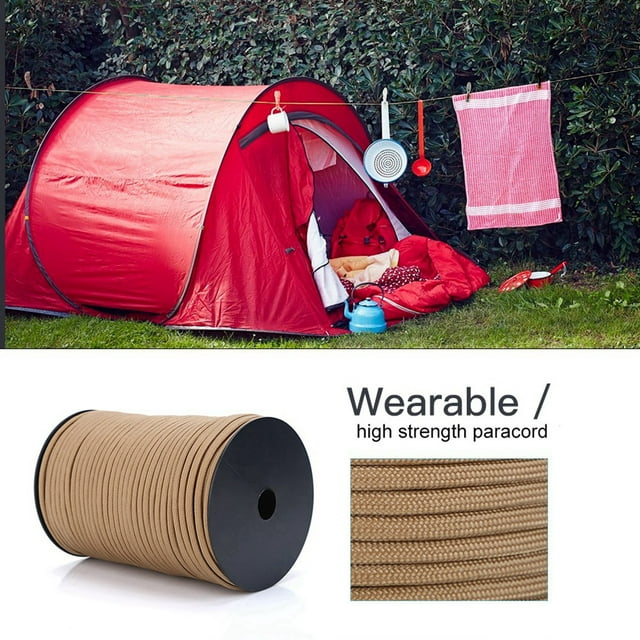 Multi-function Paracord, Durable 9 Strand Paracord Delicate Compact Multifunction for Outdoor Activities for Camping