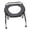 Silver 38cm, variant on NFTIGB Folding Toilet Chair Portable Commode Chair Stainless Steel Ergonomic Commode for Adults 42cm / 16.54in[cite: 1]