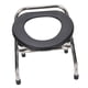 thumbnail image 1 of Silla De Baño Plegable, Silla De Inodoro Portátil De Acero Inoxidable Con Base De No Deslizamiento, Silla De Inodoro Multifuncional Para Adultos, Para Viajes, Acampar, 1 of 7