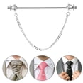 thumbnail image 1 of OULII 1Set Tie Pin Classic Metal Collar Pins for Men Clothing Decoration, 1 of 8
