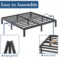 thumbnail image 6 of FSCHOS 14 Inch King Size Bed Frame, Heavy Duty Metal Platform, No Box Spring Needed, Easy Assembly, Black, 6 of 8