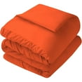 thumbnail image 5 of 1 Piece New Half Pinch Pleated Pattern Comforter, 800 TC, 100% Egyptian Cotton, Twin/Twin XL Size Orange Solid, 5 of 6