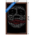 thumbnail image 3 of DC Comics Movie - The Dark Knight - The Joker Face In Text Wall Poster, 14.725" x 22.375", Framed, 3 of 5