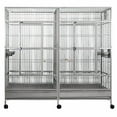 thumbnail image 3 of Double Macaw Cage with Divider Platinum by A&E, 3 of 4