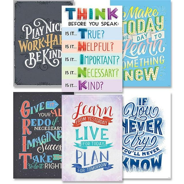 Creative Teaching Press CTP8747 Motivational Inspire U Poster - Pack of 6