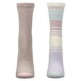 thumbnail image 6 of MeMoi Women's 2 Pair Pack Aloe Infused Non-Skid Spa Socks - Womens - Female, 9-11, Taupe, 6 of 11
