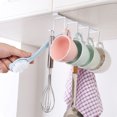thumbnail image 5 of Roofei Cup Holder Under Cabinet - Extra Large Hook Distance, 8 Hook Coffee Cup Mug Holder for Kitchen （white）, 5 of 5