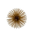 thumbnail image 3 of HomeRoots 568886 Gold Iron Decorative Spiky Sphere Tabletop Sculptures - Set of 2, 3 of 4