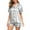 Gray, variant on CLOISE Women Pj Sets 2-Piece Casual Silk Satin Short Sleeve Sleepwear Shirts and Cozy Shorts PJ Set Comfy Button Down Solid Fall Night Clothes