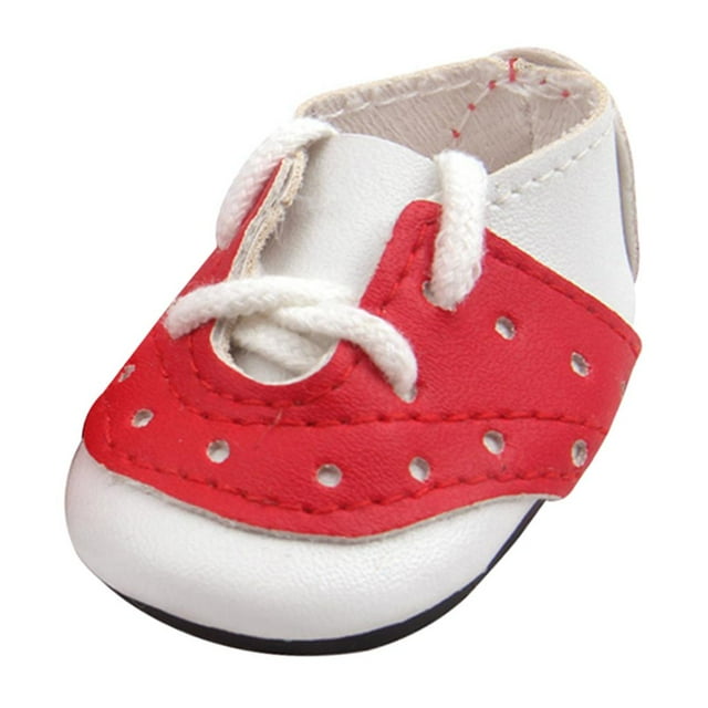 TISHITA Chaussures pour Poupées Fille Rouges