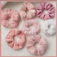 thumbnail image 1 of 7pcs Fashion Hair Bobbles Hair Accessories Women and Girls Fur Hair Scrunchies Pom Pom Hair Tie Elastic  Hair Bands Ponytail Holders PINK, 1 of 1