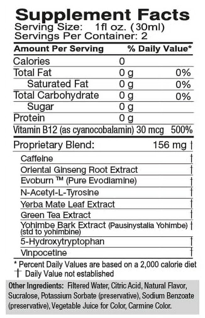 Tweaker Energy Shot, Pomegranate, 2 fl oz, 12 Count