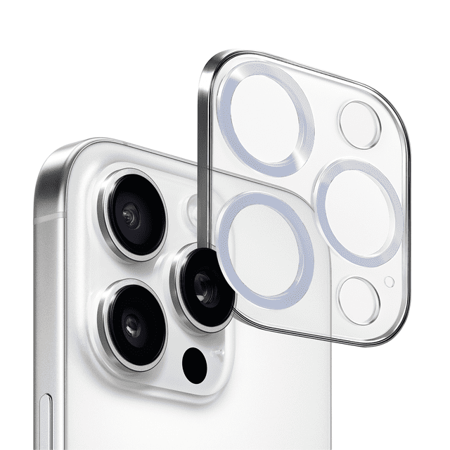 Mica de Cámara Cristal Deluxe 2mm para iPhone 16 Pro / 16 Pro Max – Protección Vidrio Templado Azul Sierra, Alta Claridad y Ajuste Perfecto